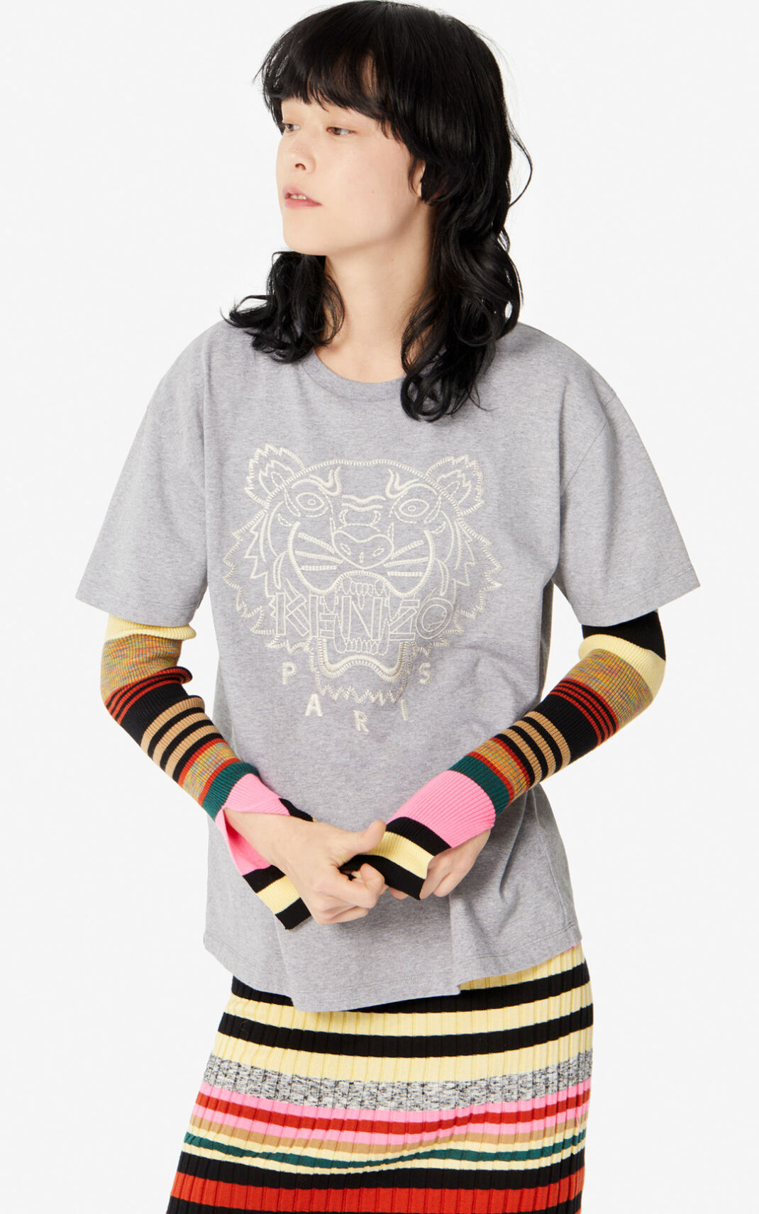 Kenzo Capsule Expedition Tiger T Shirt Dam | 07629-BWUG